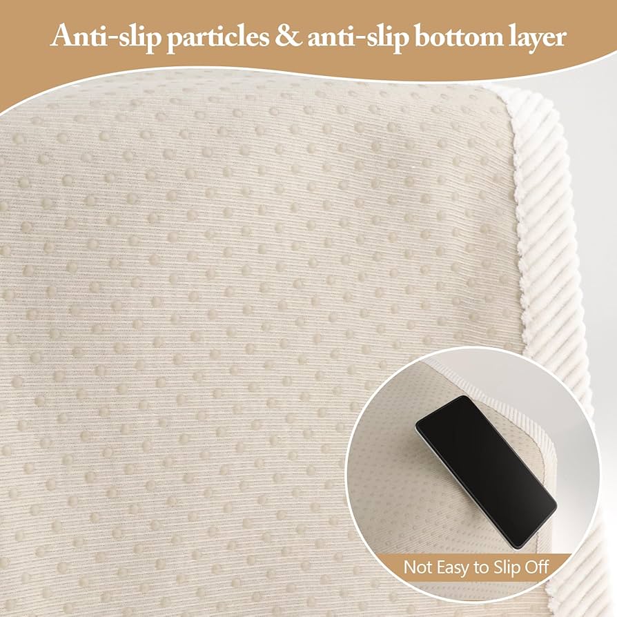 Amazon｜Gitohoni 滑り止めソファクッションカバー - シェニール織